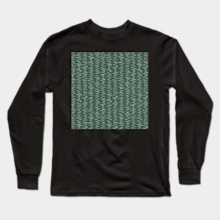 Jade Green Textured Long Sleeve T-Shirt